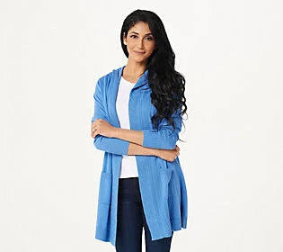Open Front Hooded Cardigan N753900