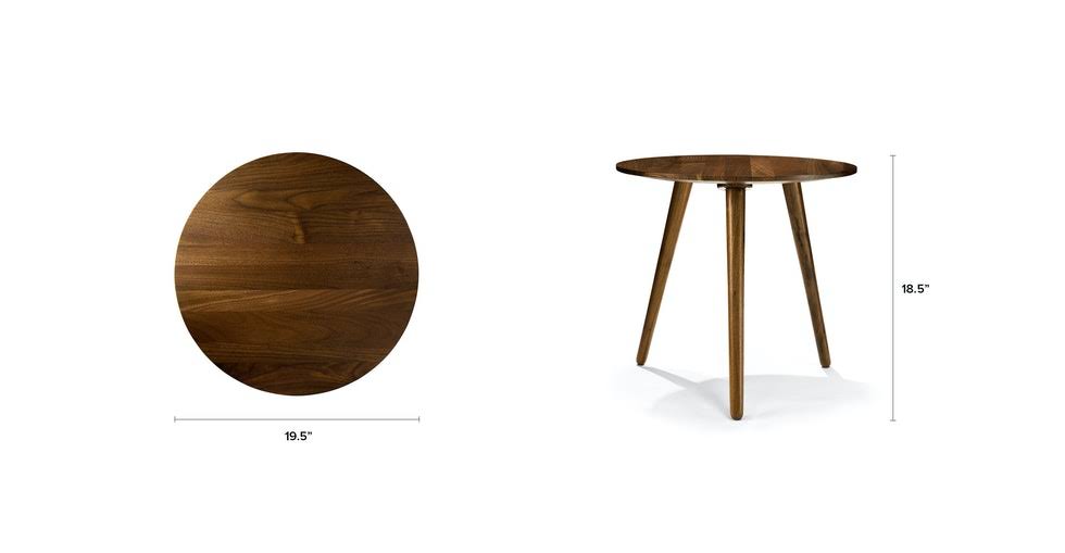 Walnut Round End Table M573064