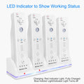White 4 Remotes Charging Dock Game Controller Charger Y6490
