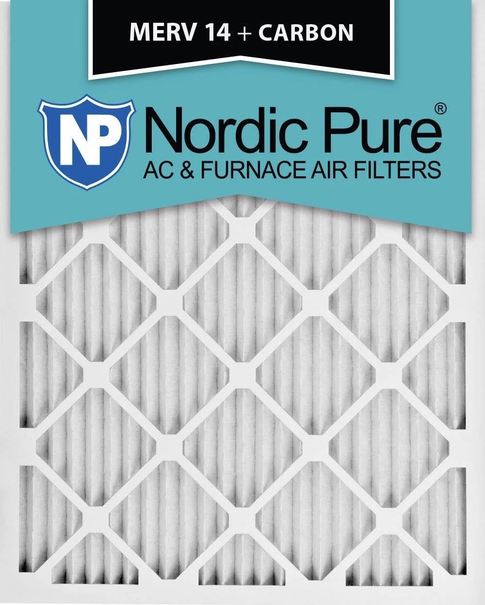 24 Pleated Air Filters MERV 14 Carbon Z12572