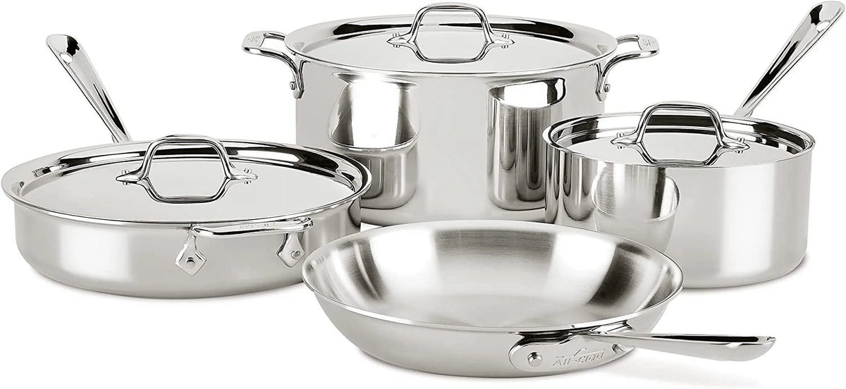 3-Ply Stainless Steel 7 Piece Cookware Set W726