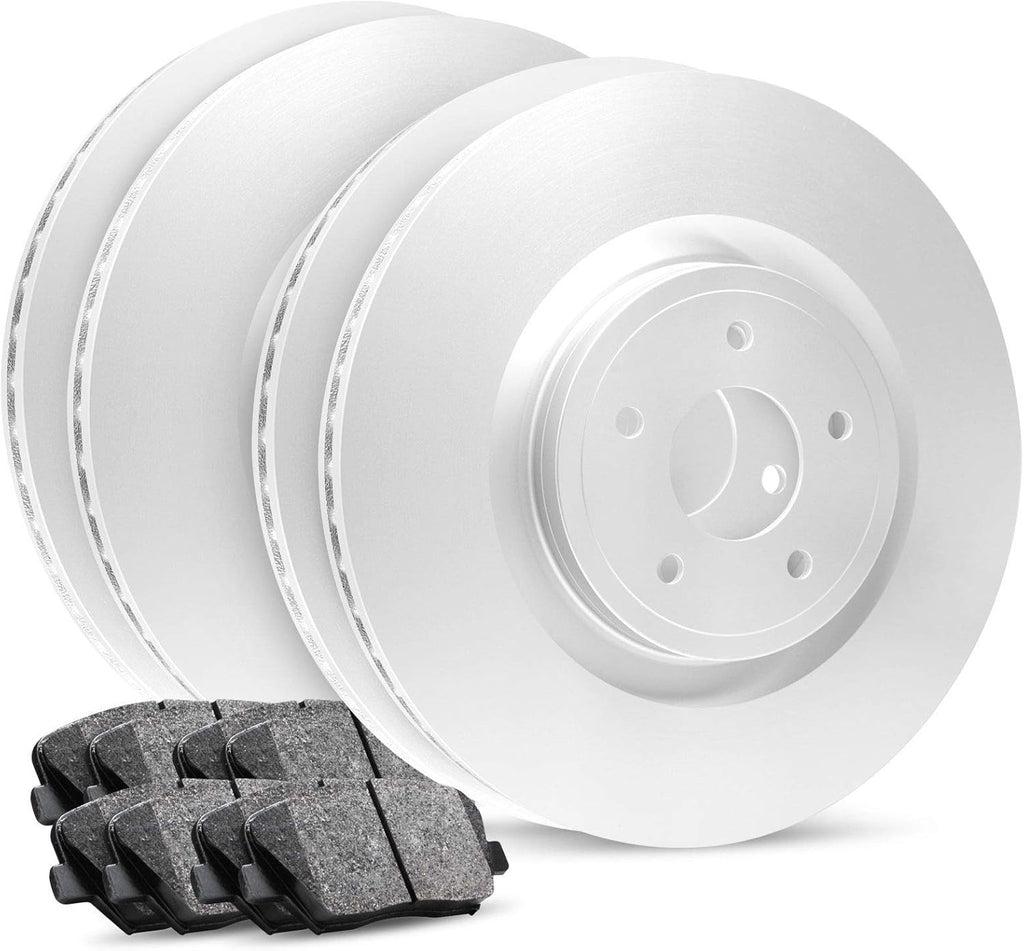 Carbon Front Rear Brake Rotors with Ceramic Brake Pads and Hardware Kit P43637