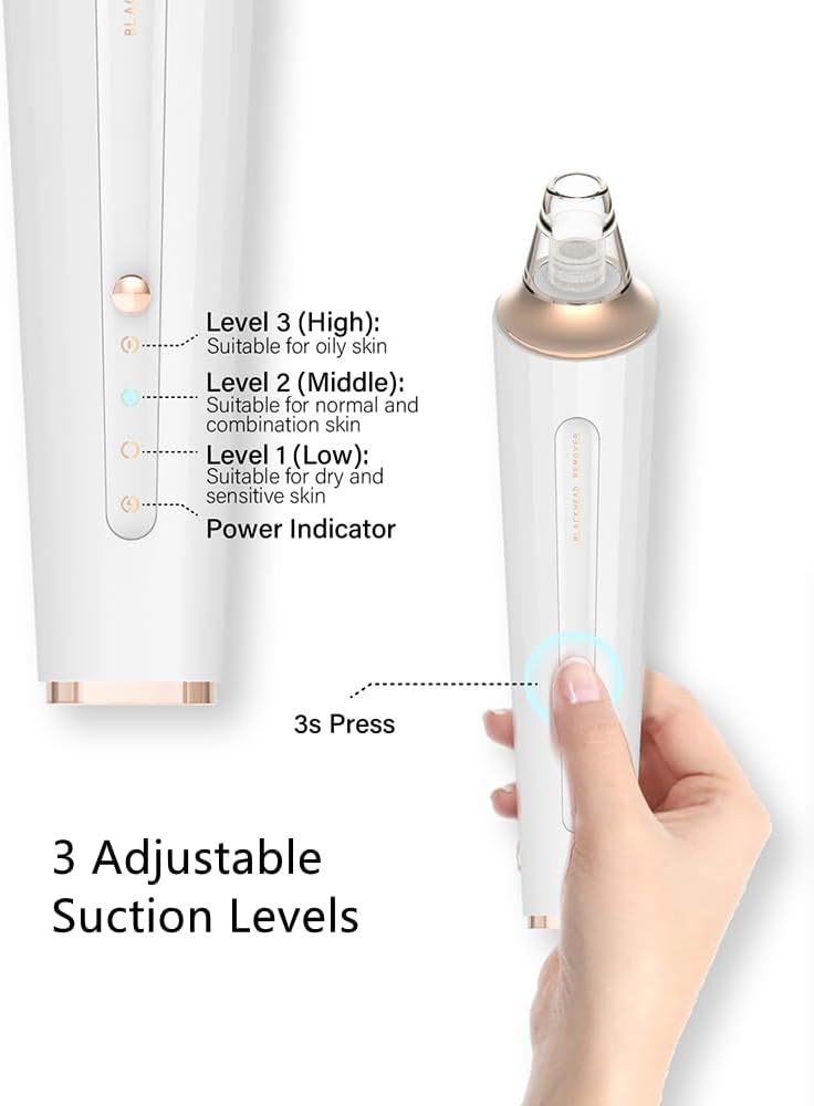Black Head Remover Tool with 4 Probes & 3 Modes I14450