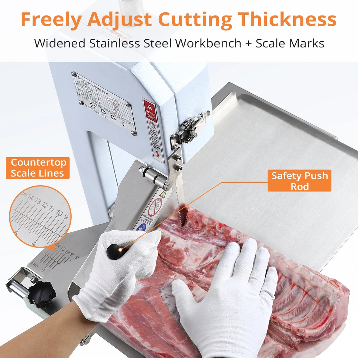 750W Electric Bone Saw Meat Cutting Machine G5522