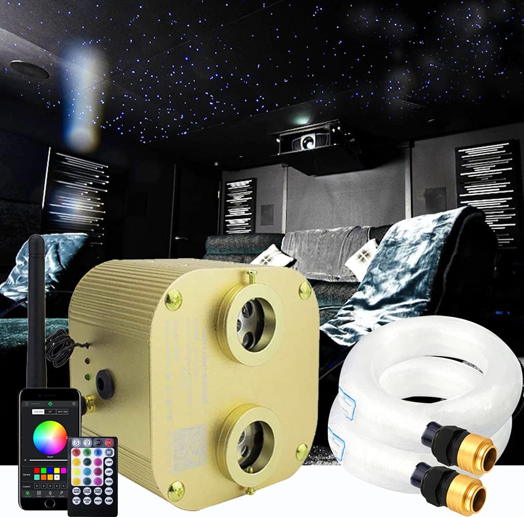 20w Fiber Optic Ceiling Lighting Kit 1100pcs 13.1ft RGBW L878
