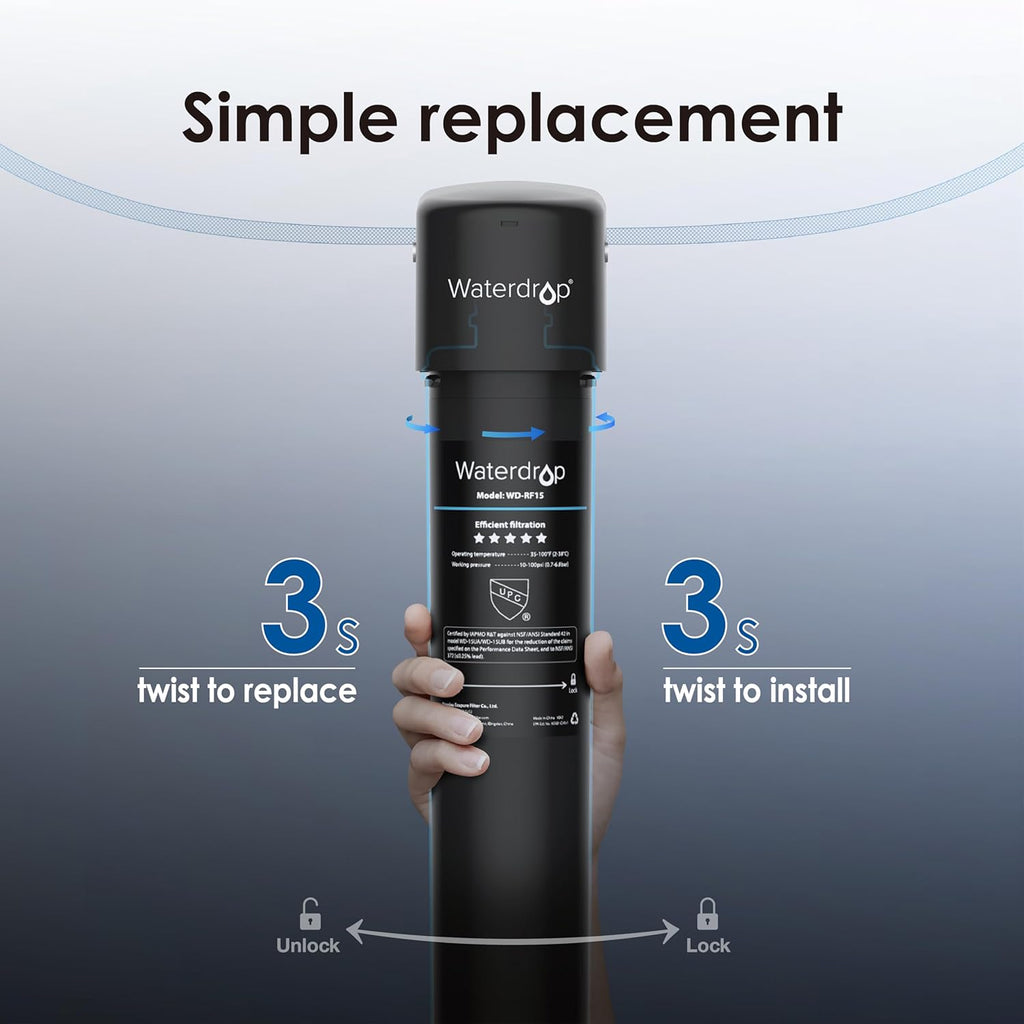Under Sink Water Filter System and Replacement Filter Cartridge L7128