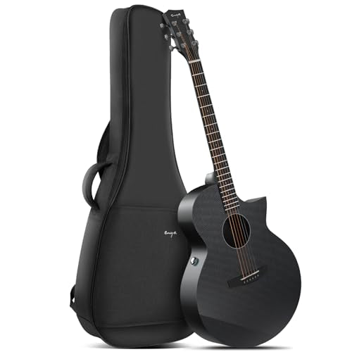 Carbon Fiber Acoustic Electric Guitar, 41-Inch Full Size X475