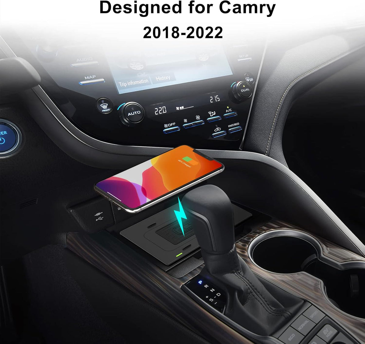 Wireless Charger for Toyota Camry 2018 2022, Pack of 2 R69739