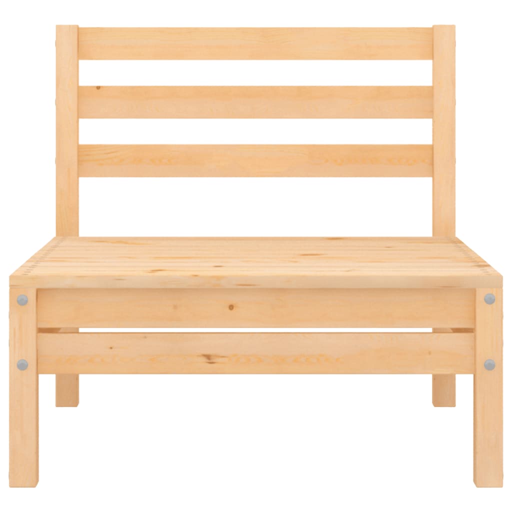 Solid Wood Pine Patio Sofas 2 pcs C77914