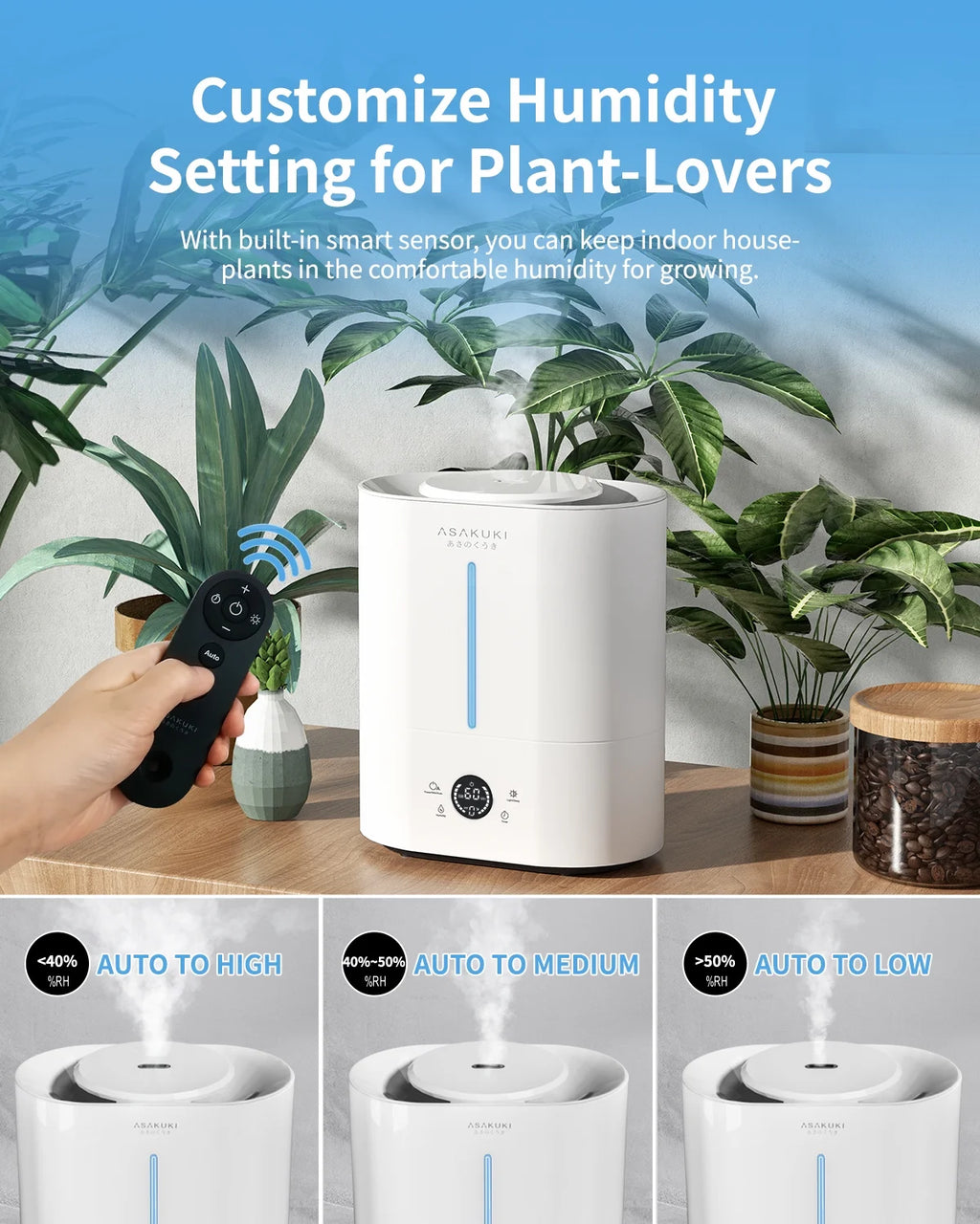4L Ultrasonic Cool Mist Humidifier W35907