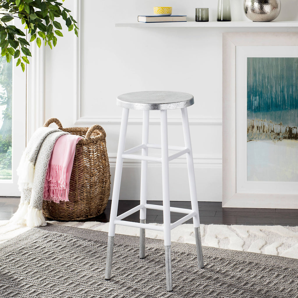 White Dipped Bar Stool A963239