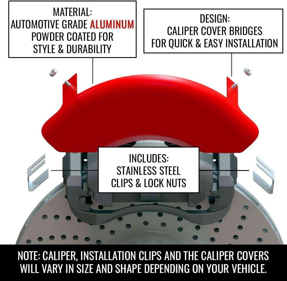 Red Caliper Cover, Set of 4 X912797