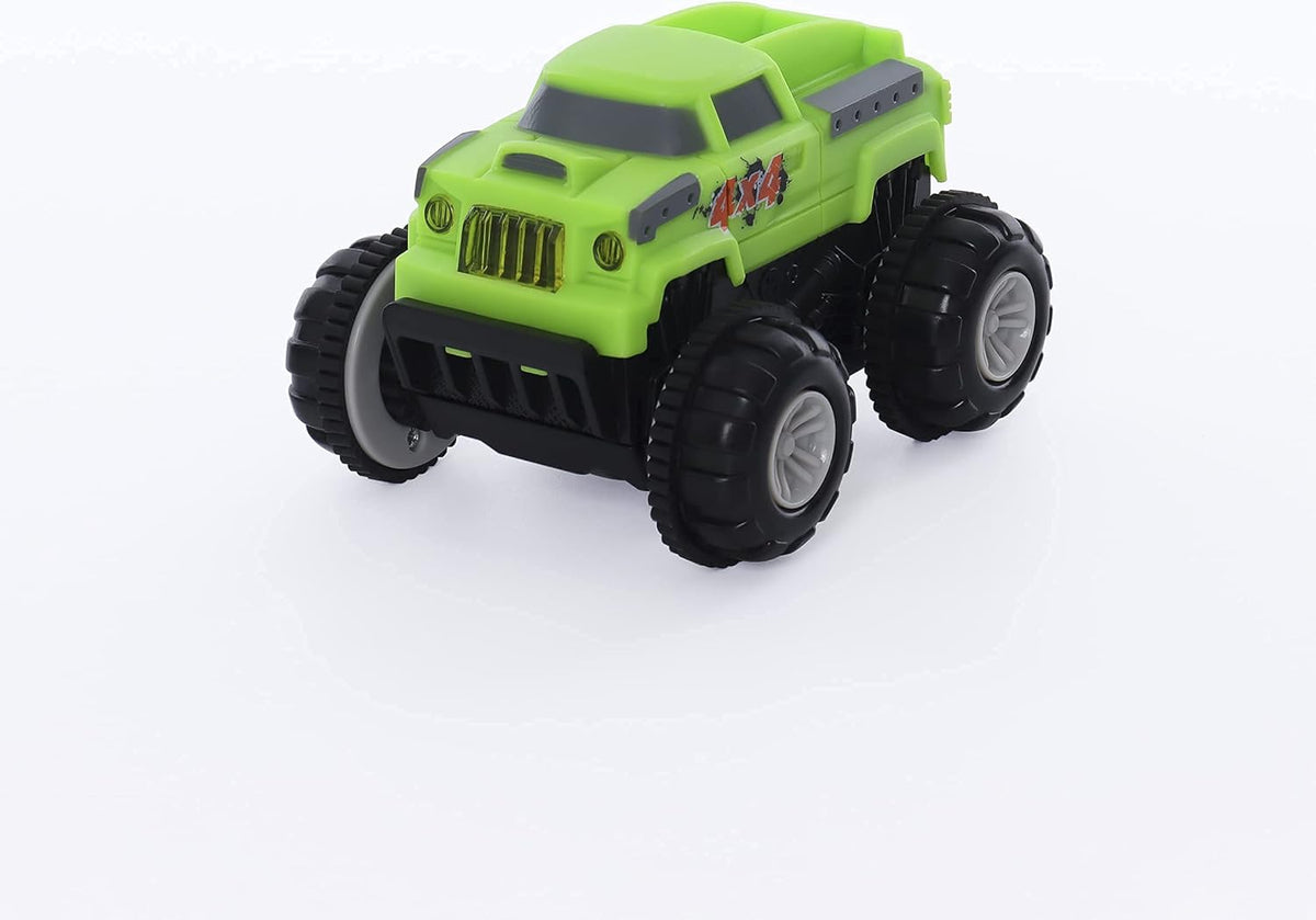 46 Pcs Glow in The Dark Race Car Track Set L29152