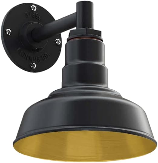 8 inch Dome 16 inch Gooseneck Outdoor Wall Mounted Barn Light B137