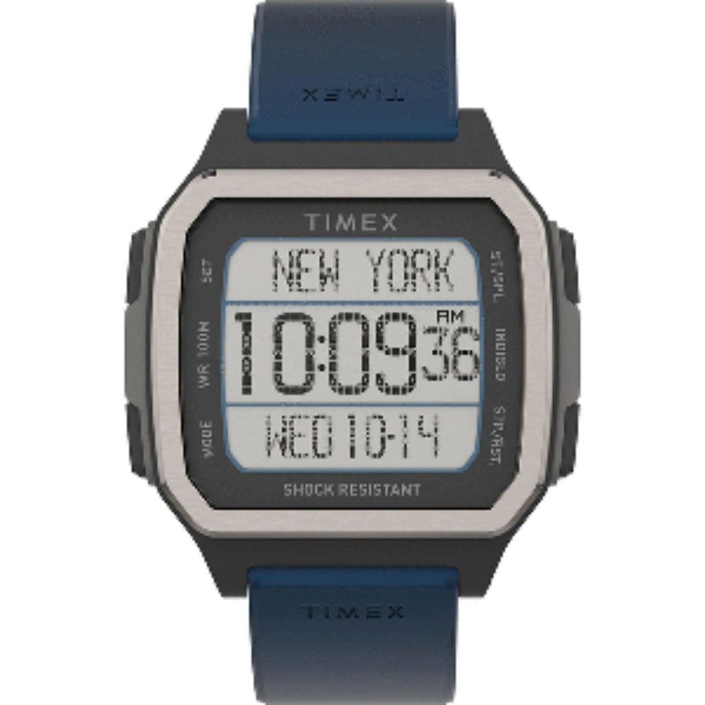 Black Case Watch with Blue Strap P36391