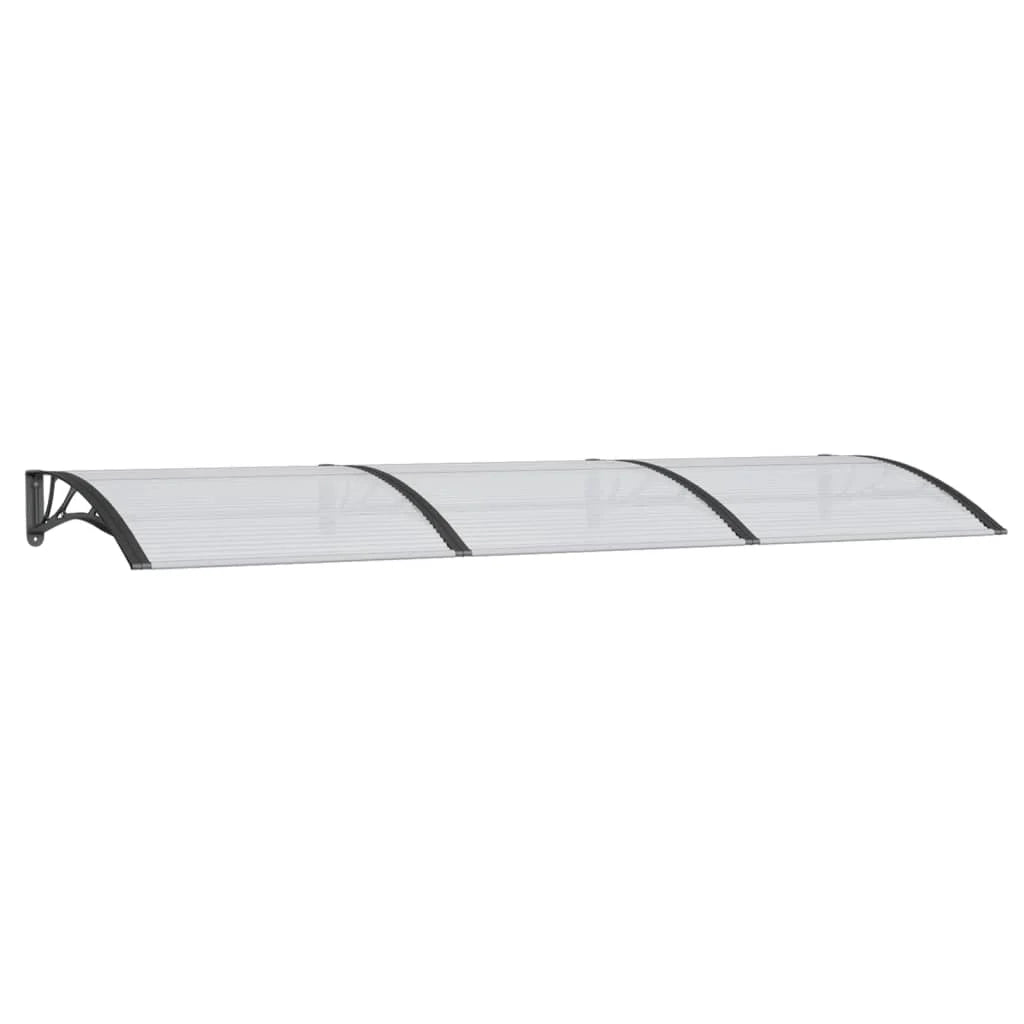 Black Polycarbonate Door Canopy Q31818