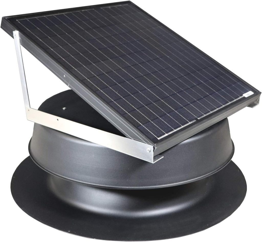 Solar Attic Fan 48-watt Black F1056