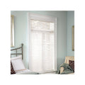 White 30.75X60 Faux Wood Cordless Blind Q928519