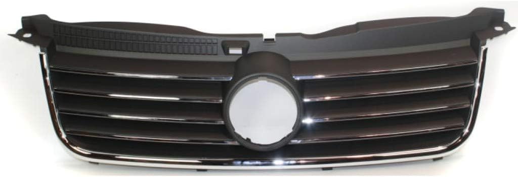 Black Shell & Insert Grille Assembly with Chrome Molding X594283