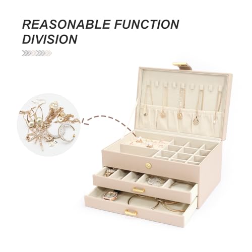 White 6 in 1 Stackable Jewelry Organizer Trays G647