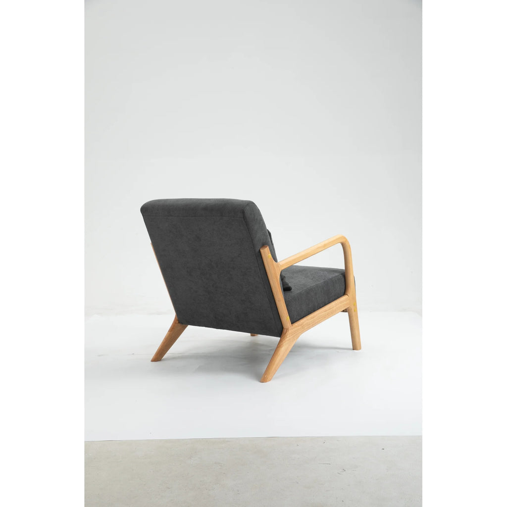 Mid Century Modern Upholstered Accent Chair with Wood Frame X790