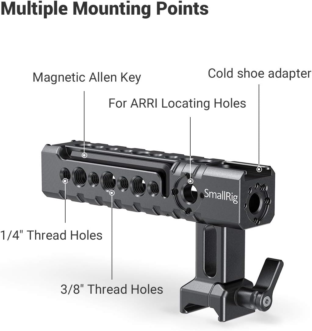 NATO Top Handle Quick Release Handgrip with Cold Shoe Mount W428323