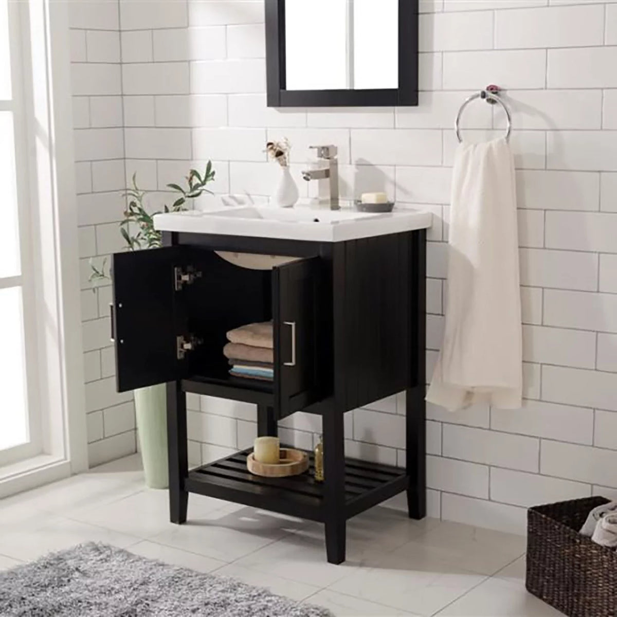 24" Espresso Sink Vanity U970452
