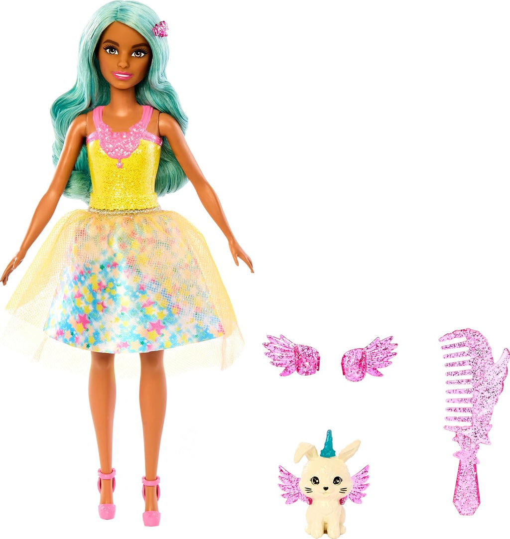 Barbie Teresa Fashion Doll with Fantasy Outfit, Pet, Leash & Styling Pieces A914