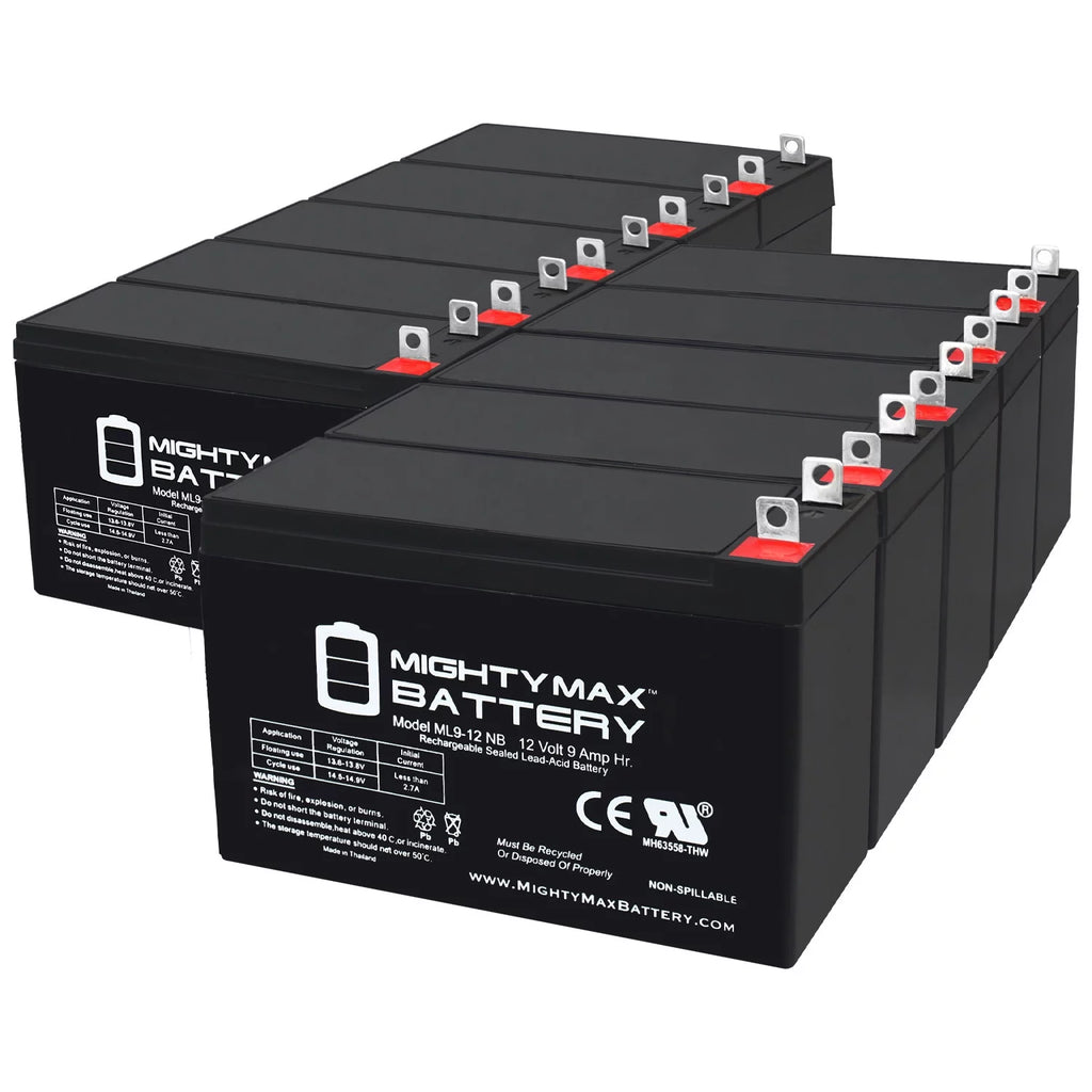 12 Volt 9 AH Rechargeable SLA AGM Battery K78313