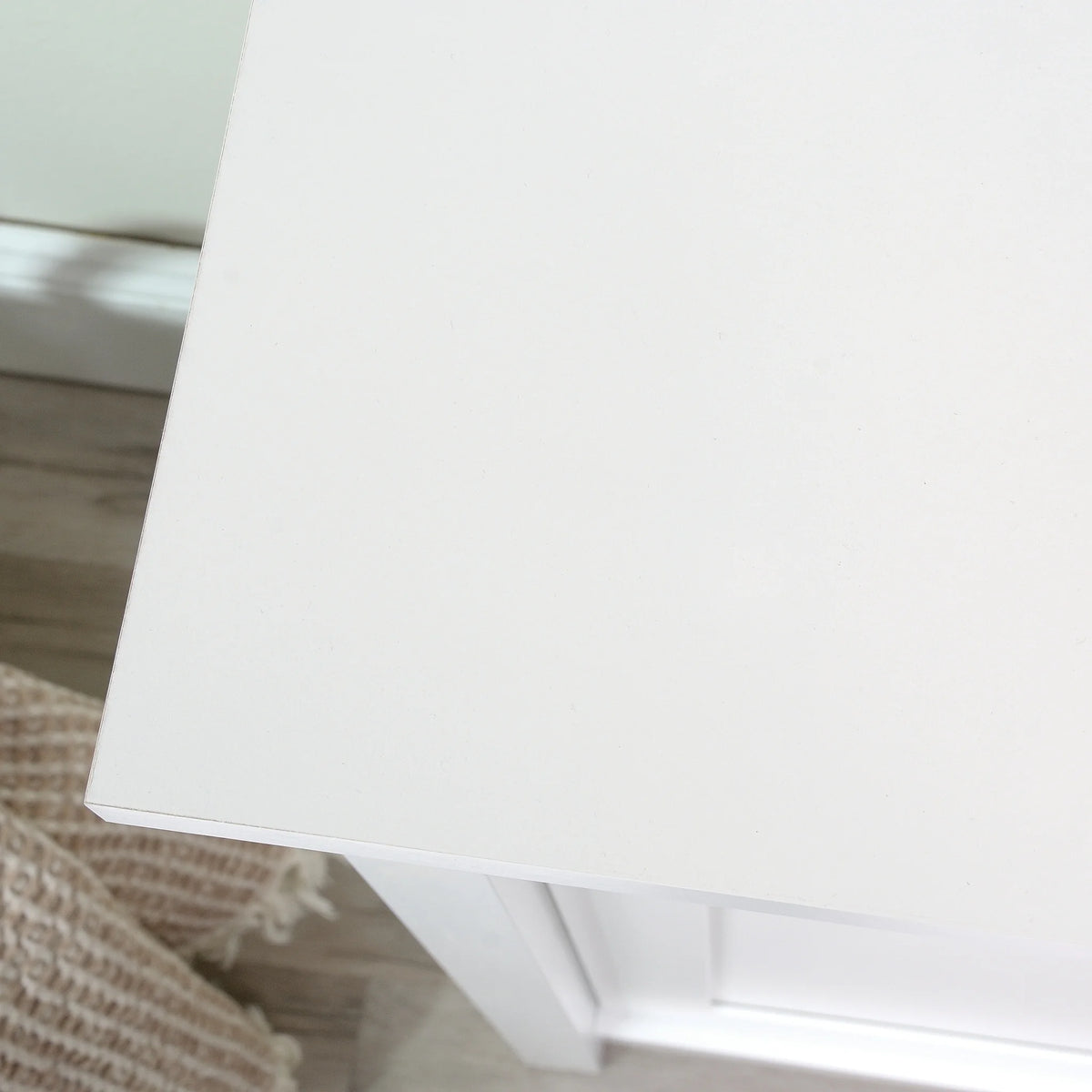 Soft White Storage Console TV Stand C257
