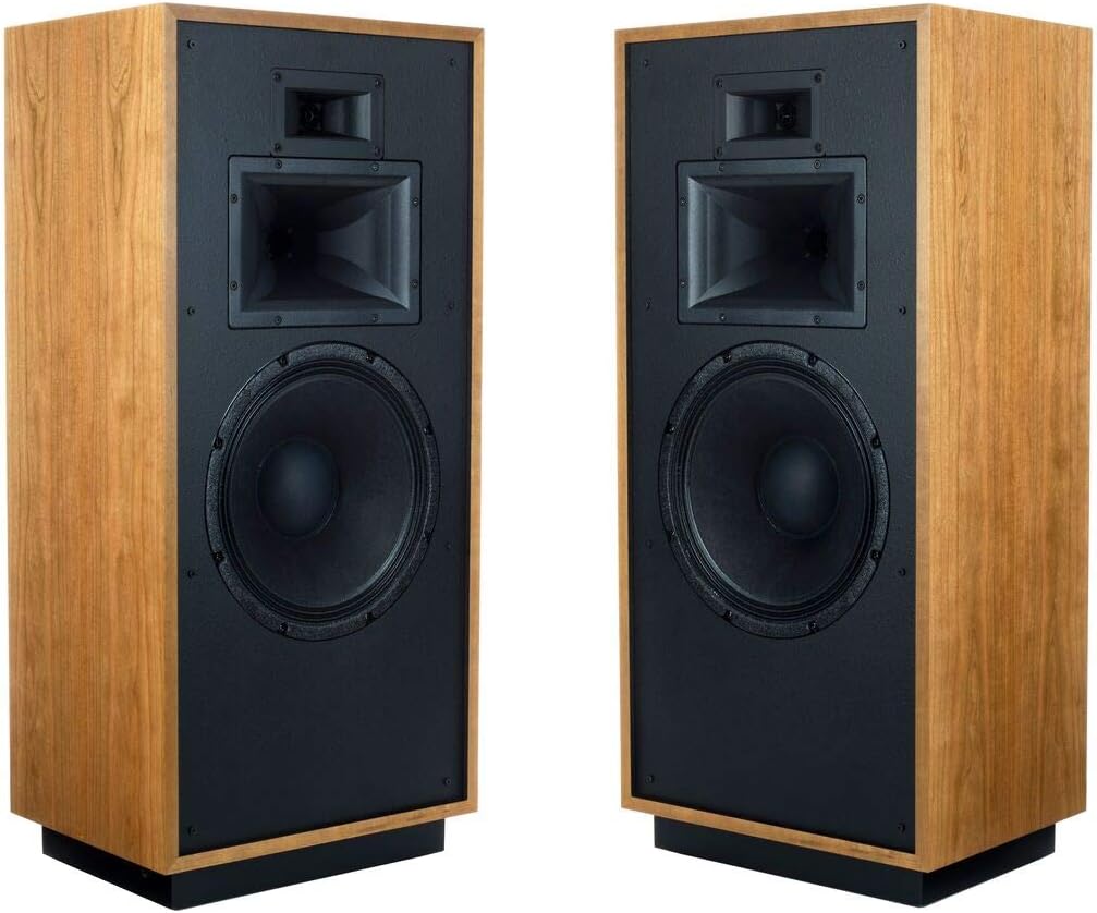 Natural Cherry Floorstanding Horn-Loaded Speakers M4444