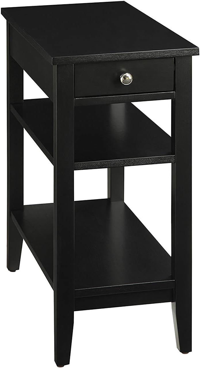 1 Drawer Chairside End Table with Shelves, Cherry V362570