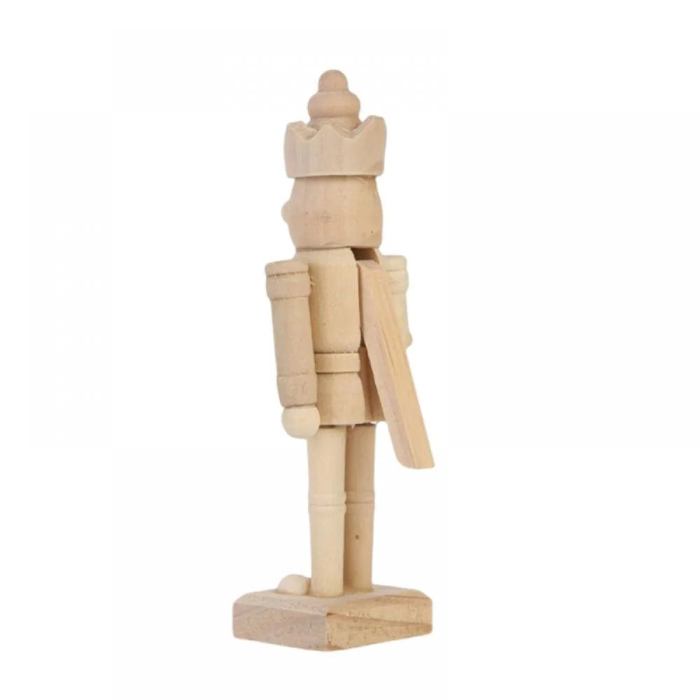 Unfinished Wood Nutcracker Ornaments 6 Pcs J7434