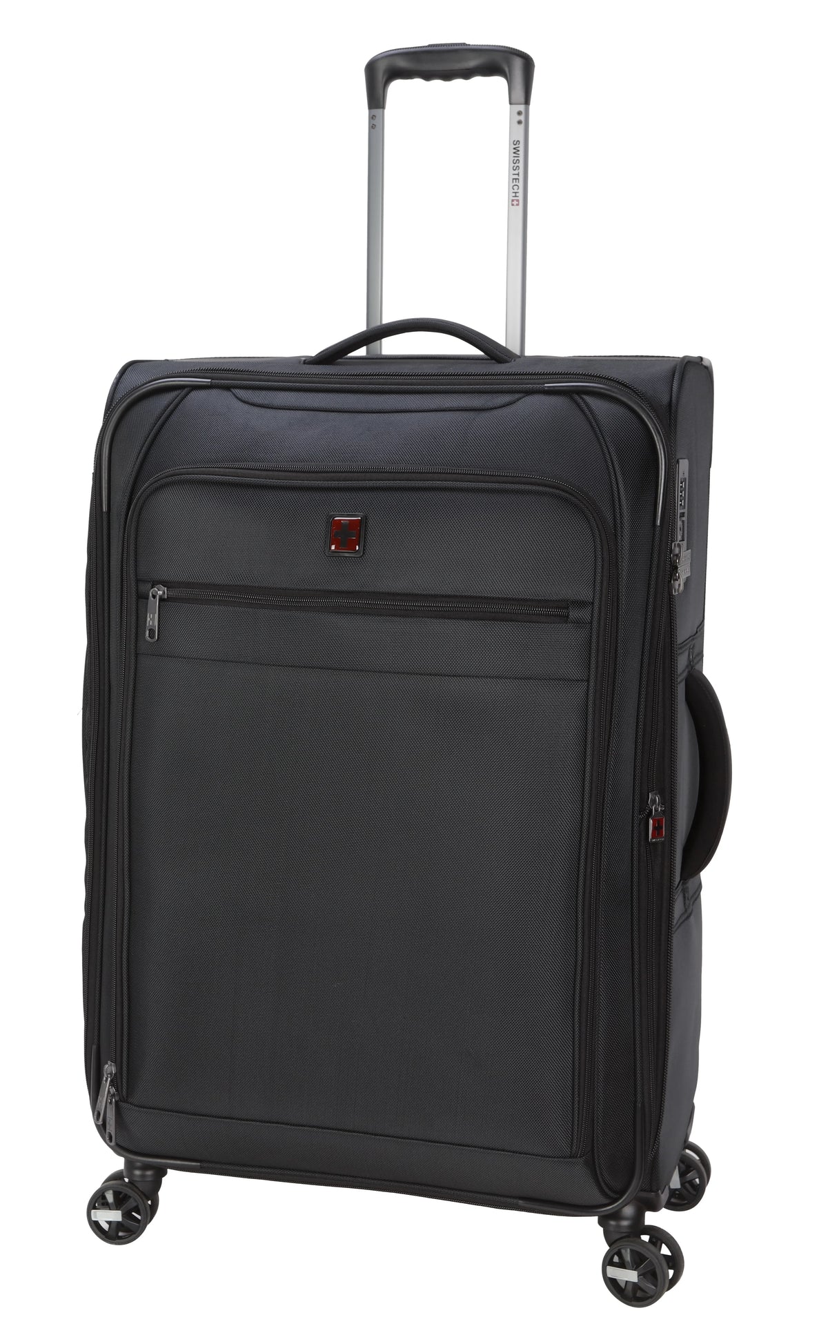 28in Black Softside Spinner Luggage Q962