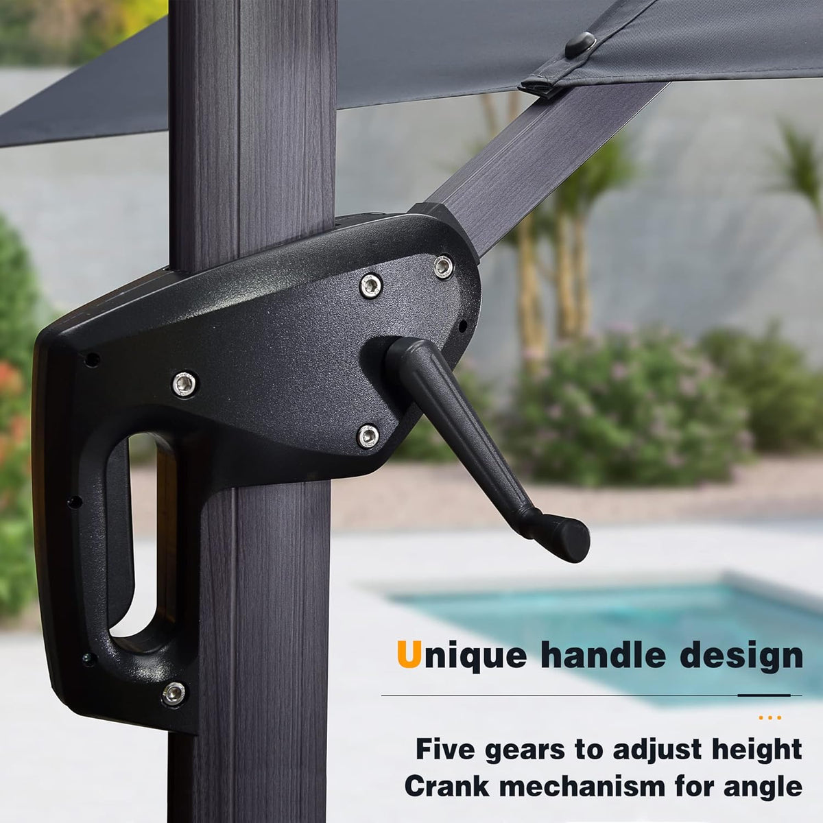 10 FT Square Cantilever Patio Umbrella X60431