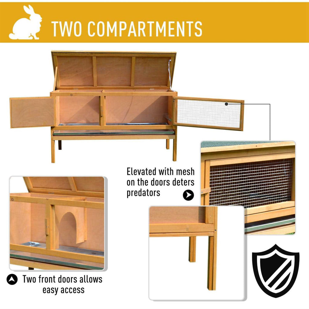 Wooden Rabbit Hutch M406796