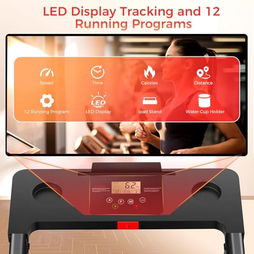 Portable Folding Treadmill with Handles R212373