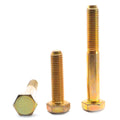 5/16x22-18 x 1 3/4x22 Grade 5 Hex Cap Screw Medium Carbon Steel Yellow Zinc Plated A349239