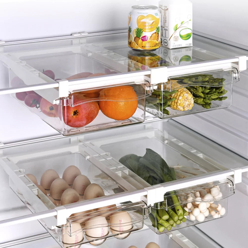 Transparent Refrigerator Egg Tray with Handle Y60973