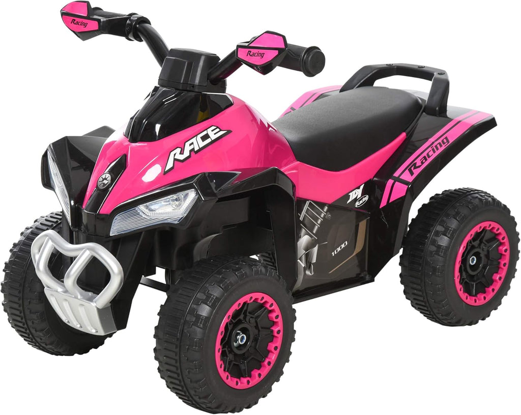Pink 4 Wheel Foot-to-Floor Push Along ATV Toy D950