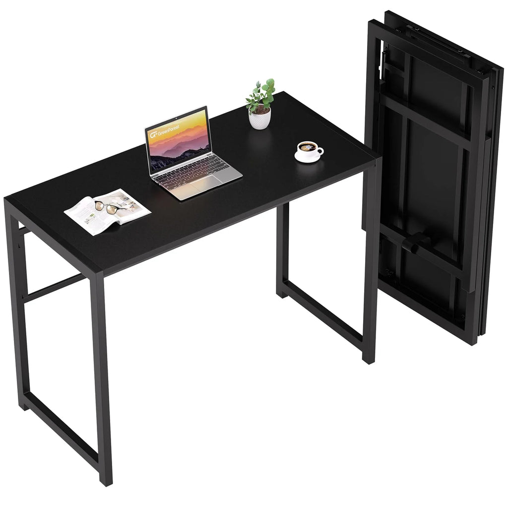 Black 35.4 in Folding Desk V31319