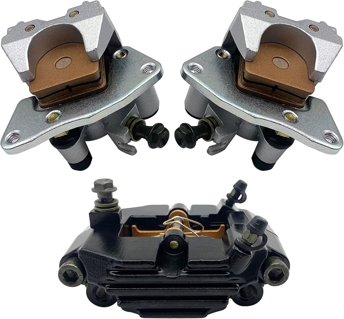 Front Left Right & Rear Brake Calipers for Yamaha Grizzly 660 YFM660 F 2002-2008 W59821