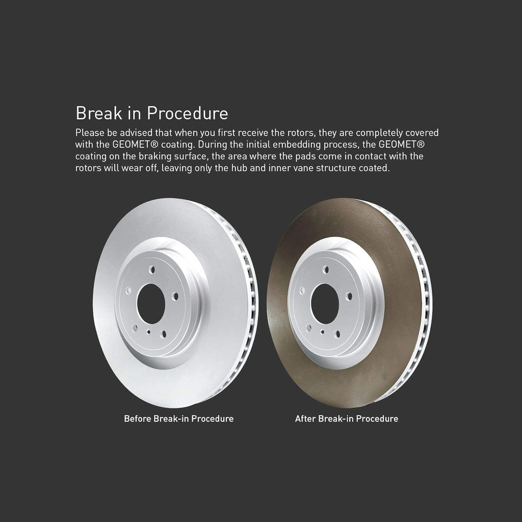 Carbon Front Rear Brake Rotors with Ceramic Brake Pads and Hardware Kit P43637