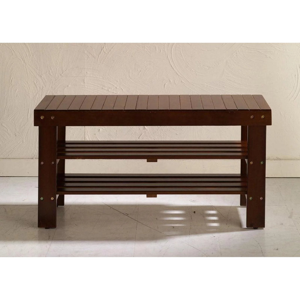 Solid Wood Storage Shoe Bench P3129