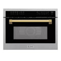 24 in. 1.6 cu. ft. Built-In Convection Microwave Oven Stainless with Gold X386297