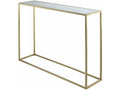 Gold Faux Marble Top Console Table H245