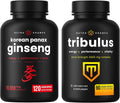 Korean Ginseng Capsules and Tribulus Capsules 2 Pack O64434