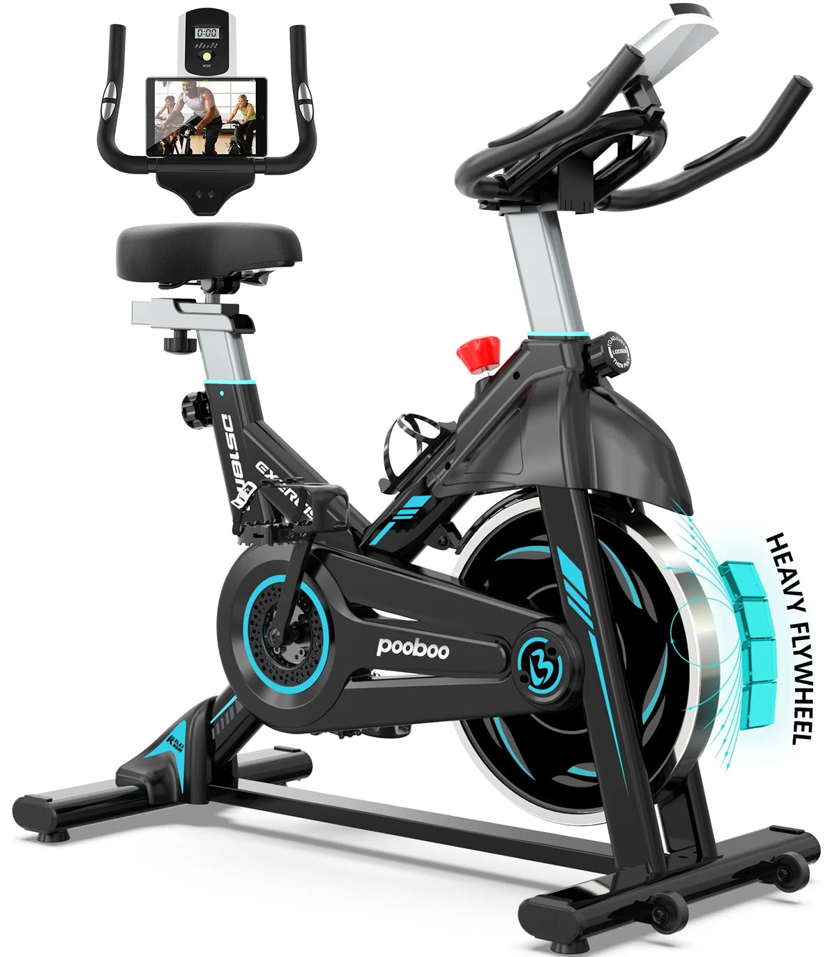 Indoor Cycling Bike Magnetic Stationary Exercise Bike 40lbs Flywheel N159