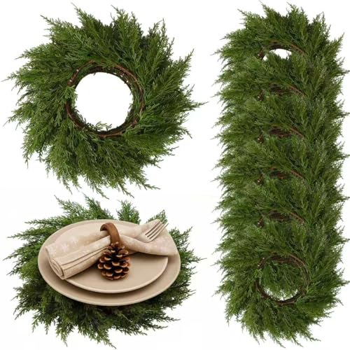 Round Christmas Placemats Set of 6 I753999