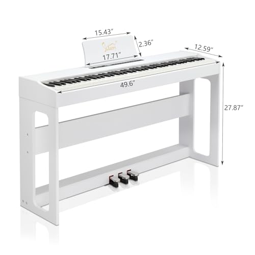 Black 88-Key Weighted Hammer Action Digital Piano U47283
